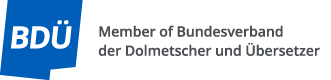 Member of the Bundesverband der Dolmetscher und Übersetzer